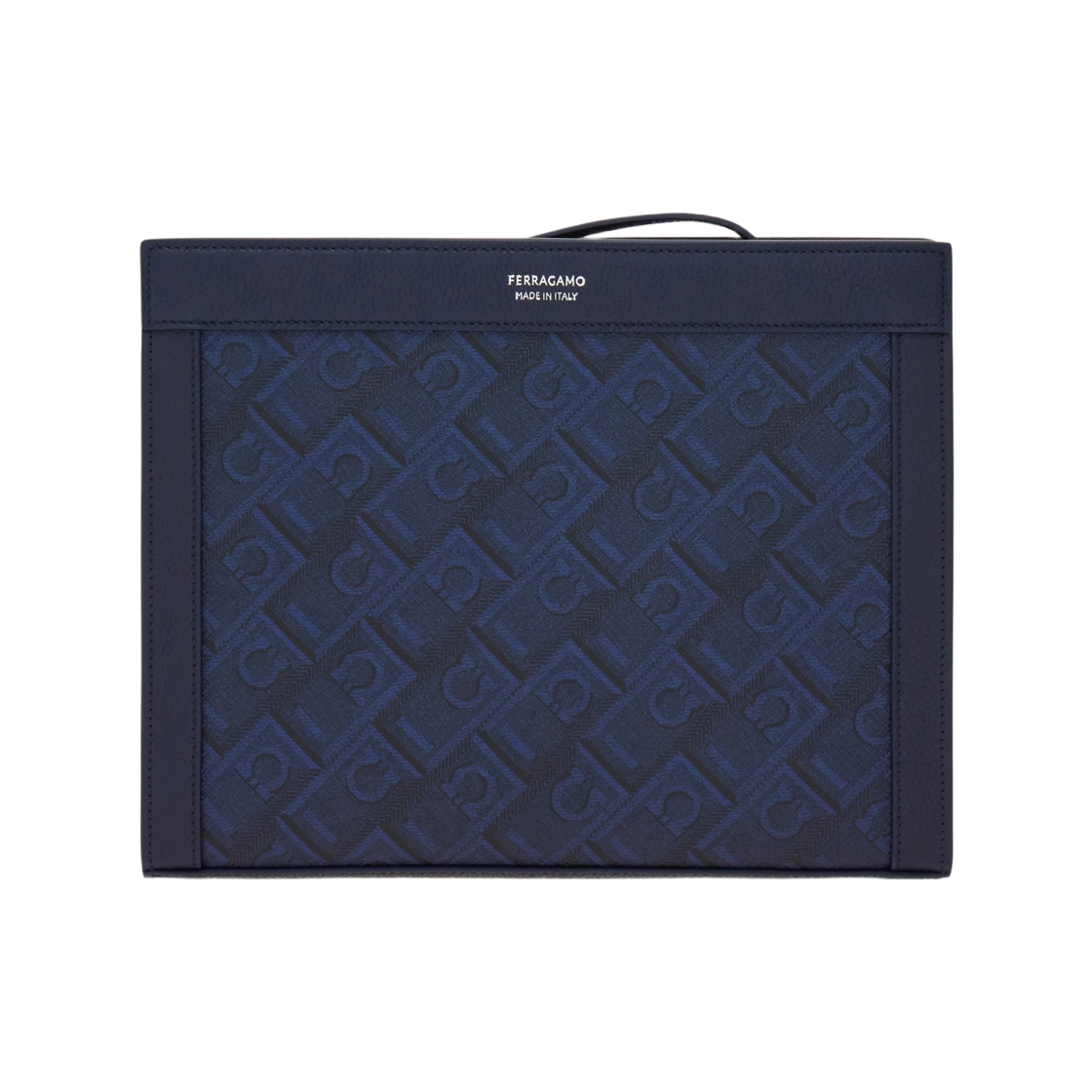 페라가모 모노그램 파우치 네이비 브루(Ferragamo Monogram Pouch Navy Blue) - 1