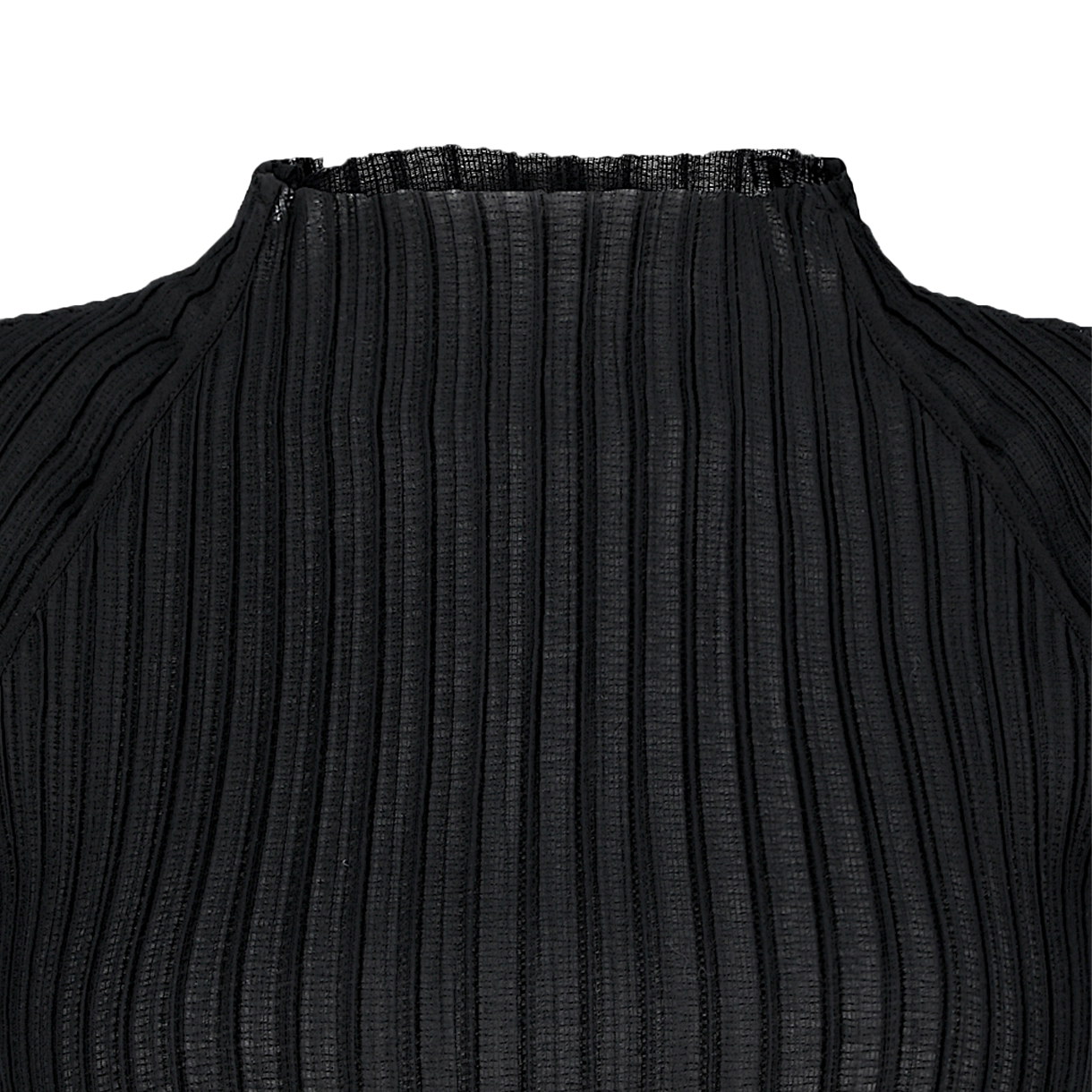 아모멘토 우먼 플리츠 래글런 탑 블랙 - 26SS(Amomento Women Pleats Raglan Top Black - 26SS) - 3