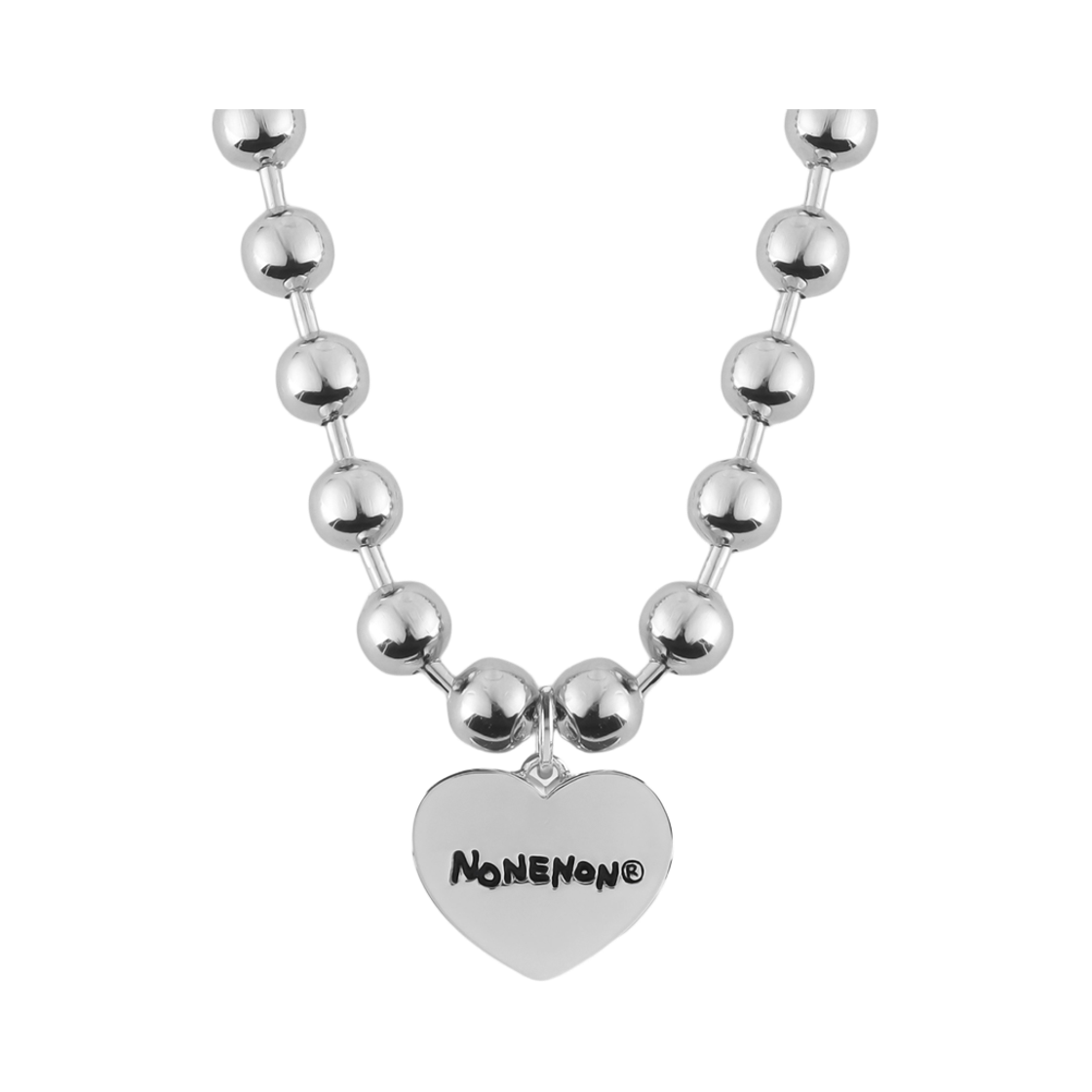 논논 체스 러브 넥클리스 (볼 6mm)(Nonenon Chex Love Necklace (Ball 6mm)) - 2