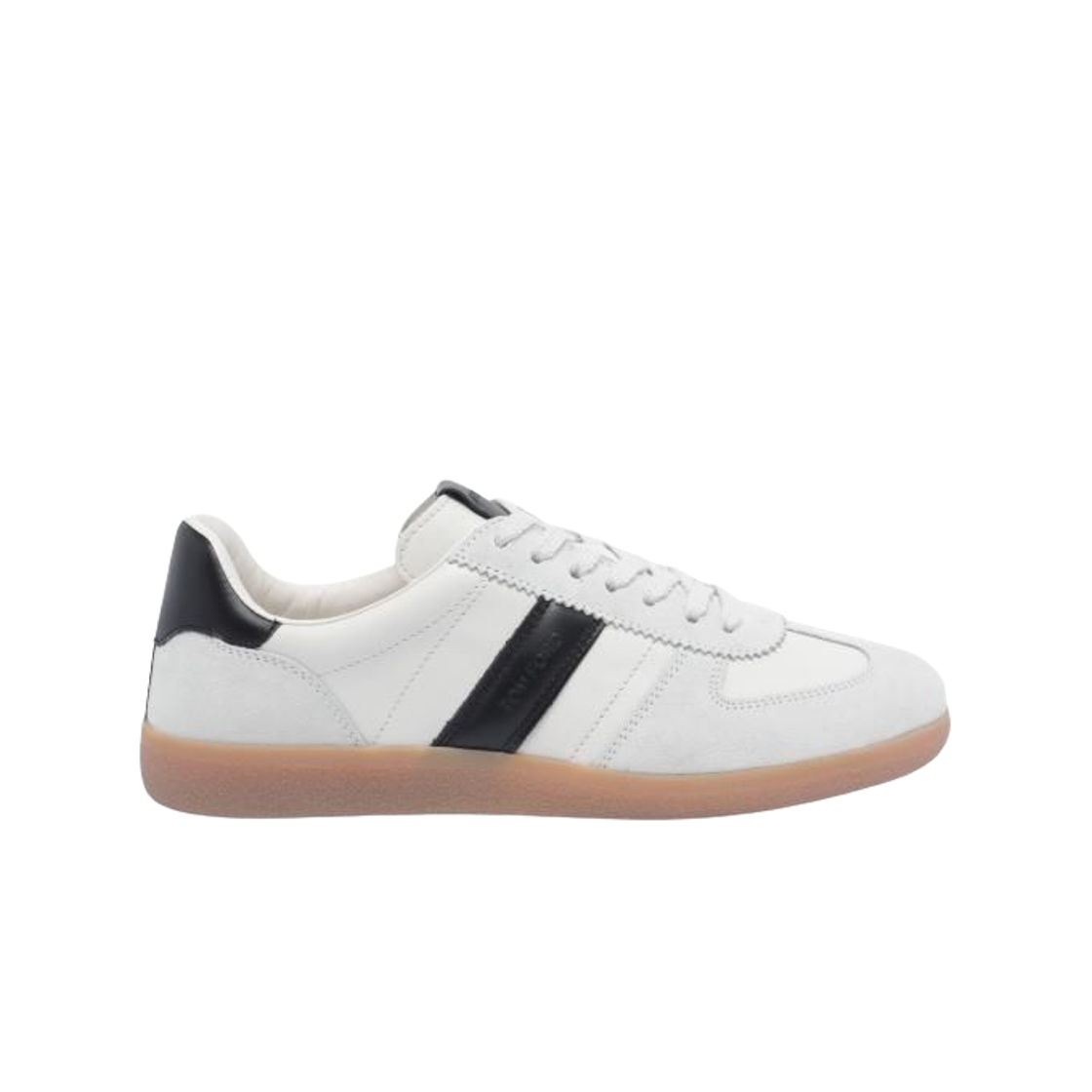 J1584-LCL457N-5W013 Tom Ford T Logo Sneakers Ivory