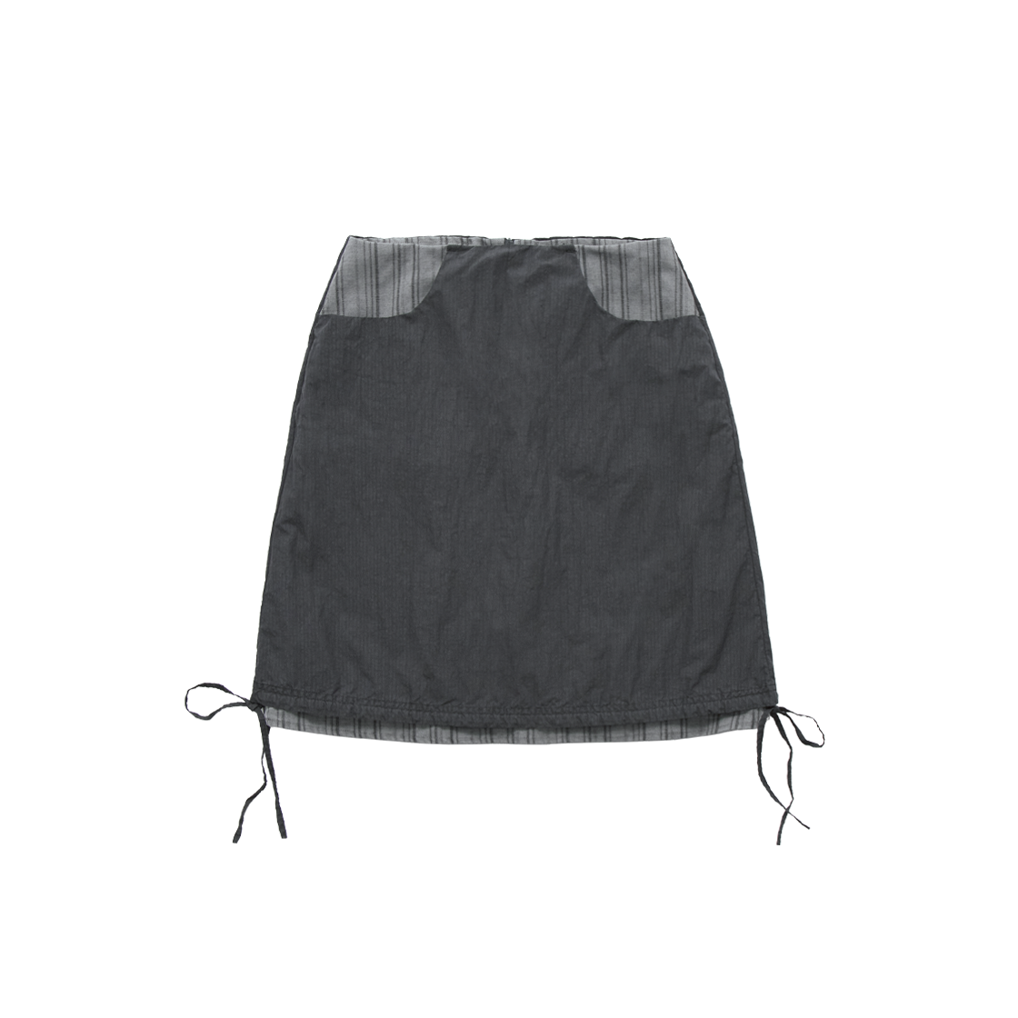 폴리테루 우먼 레이어드 스커트 차콜(Polyteru Women Layered Skirt Charcoal)