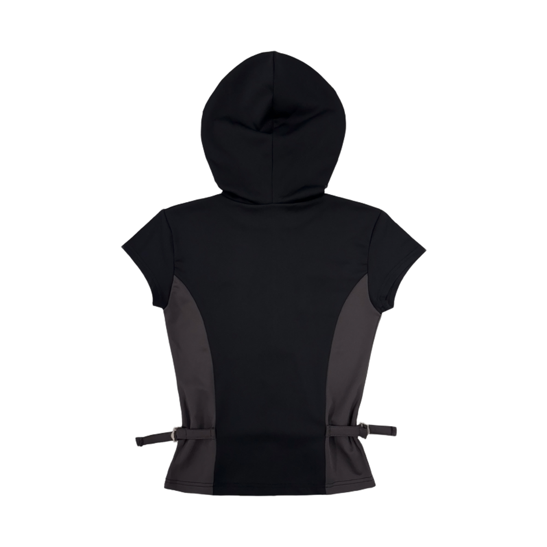 [KREAM 단독] 무센트 프렐루드 사이드 탭 하프 후드 집업 블랙([KREAM 단독] MUCENT Prelude Side Tab Half Hood Zip-Up Black) - 2