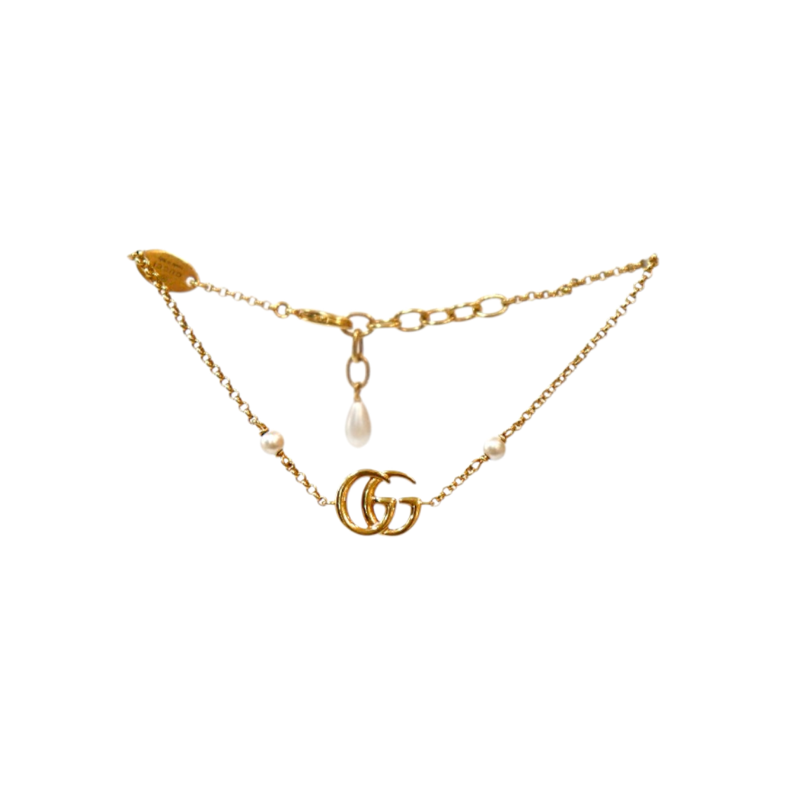 ITTG9PGMDHFT Gucci Pearl Double G Gold Bracelet C-B54300