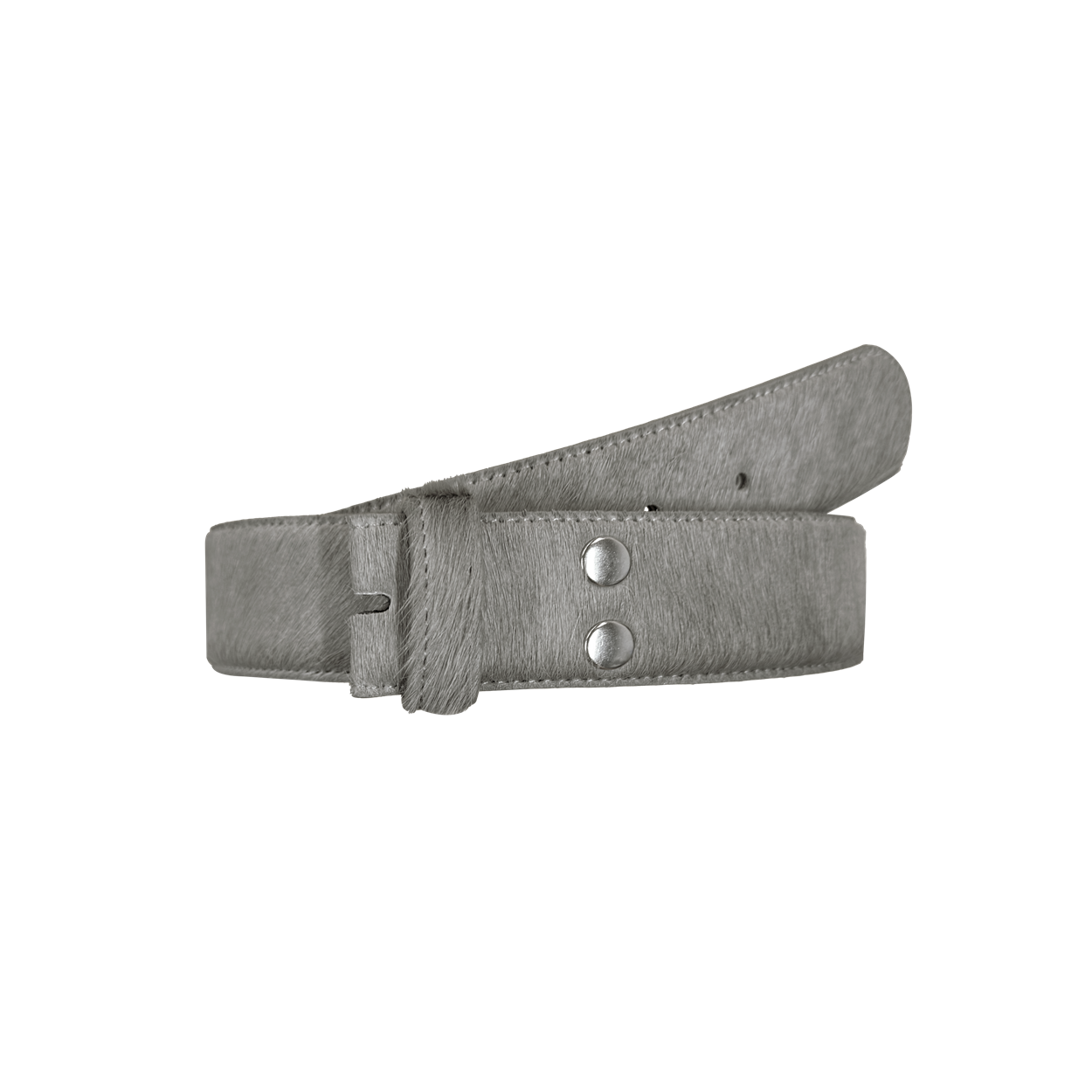 언더마이카 칼프 헤어 모듈 벨트 스트랩 애쉬 그레이 하이드(Undermycar Calf Hair Module Belt Strap Ash Gray Hide)