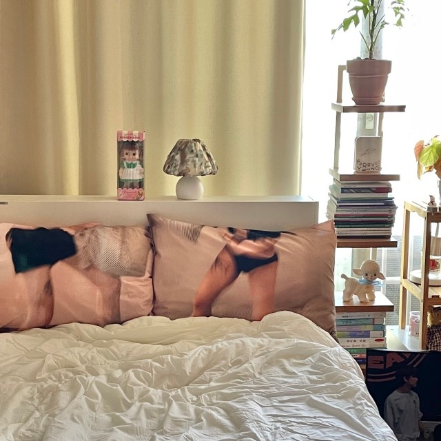 GONHEE Couple pillow cover set (2ea) 착용 스타일