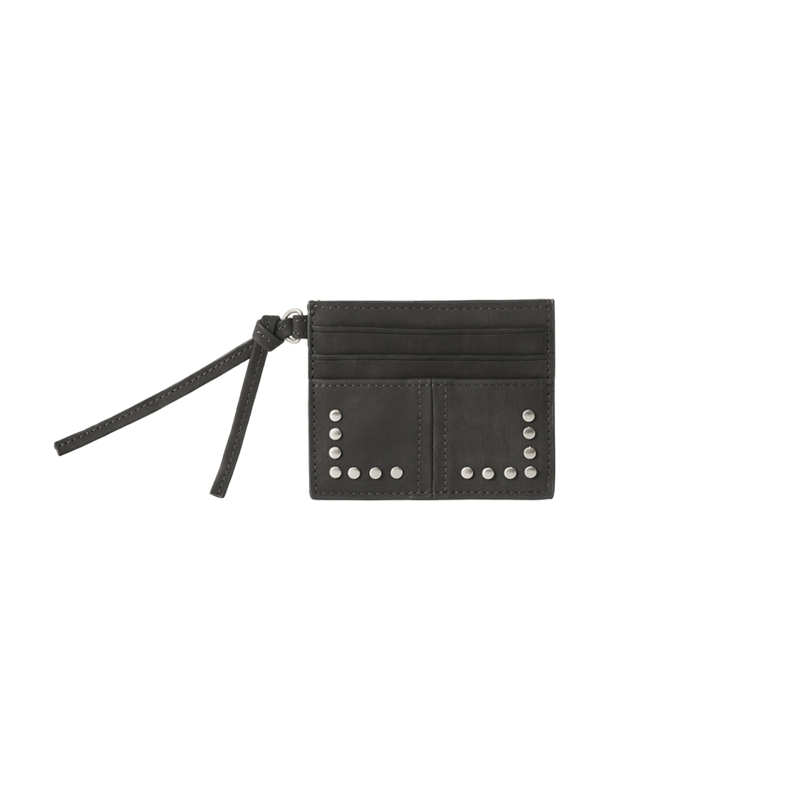 세터 스터드 카드 지갑 차콜(SATUR Stud Card Wallet Charcoal) - 1