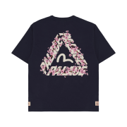 Palace x Evisu Heavy Wash T-Shirt Navy - 26SS