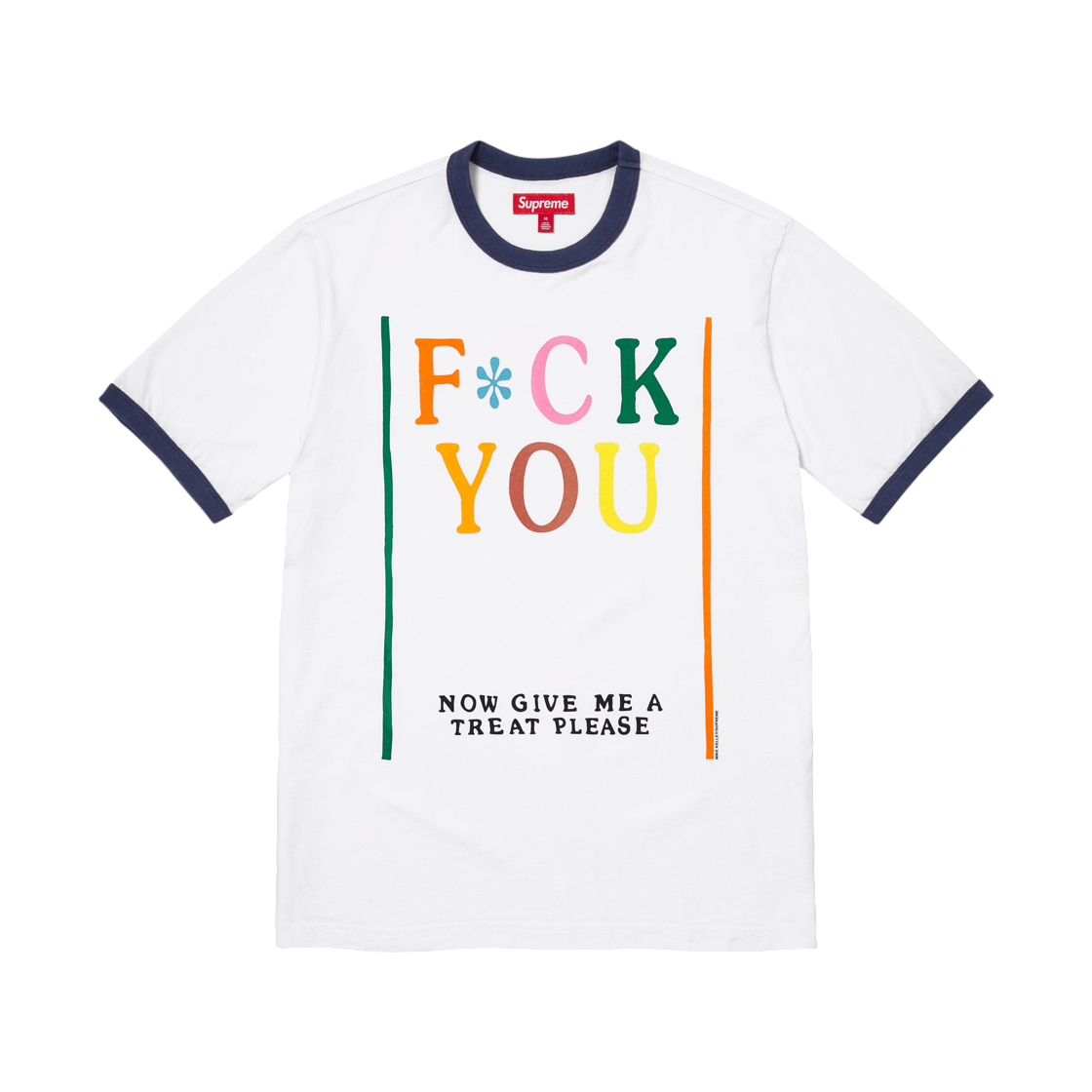 슈프림 x 마이크 켈리 링거 티셔츠 화이트 - 26SS