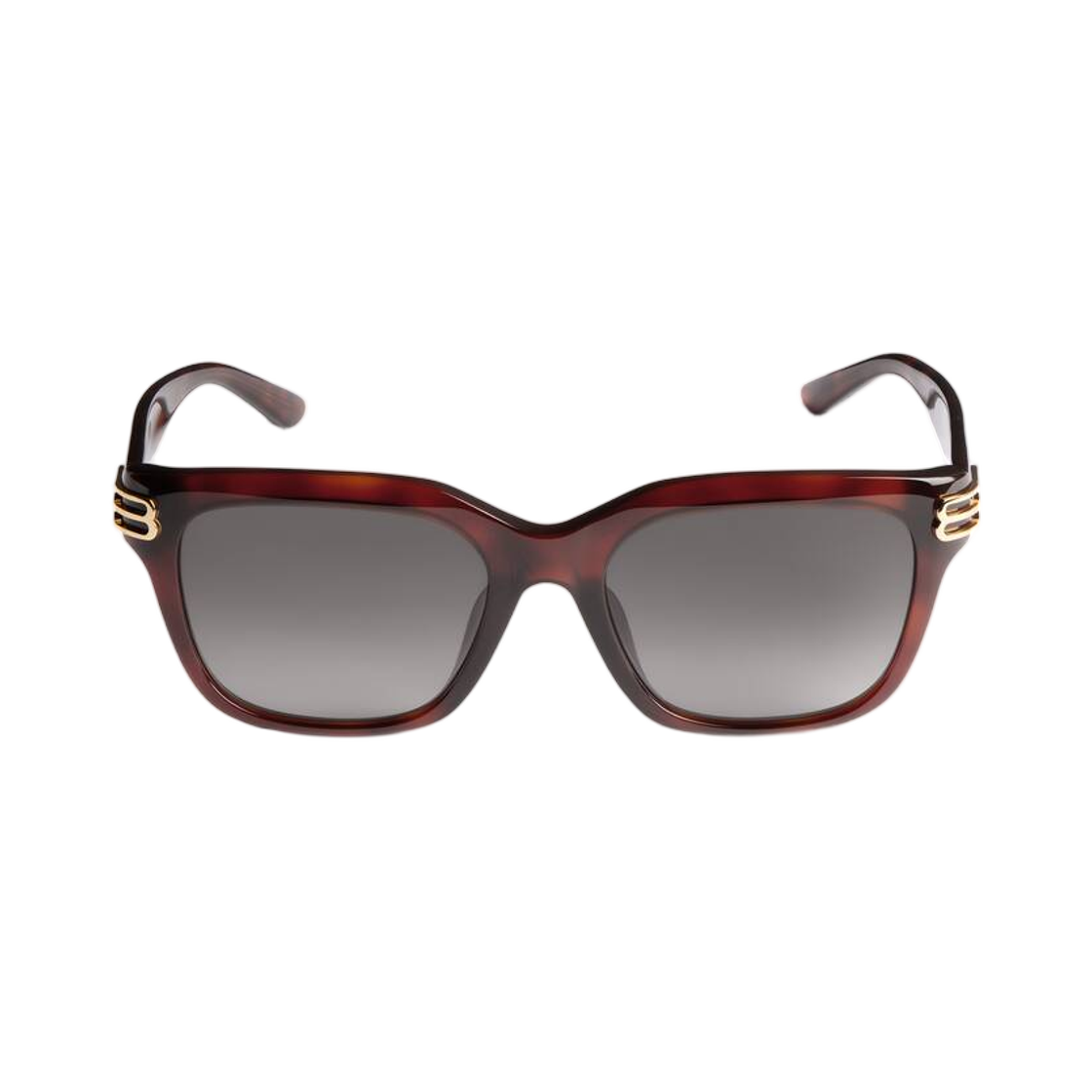 837743T00392120 Balenciaga Casino Square Af Sunglasses In Medium Brown Havana