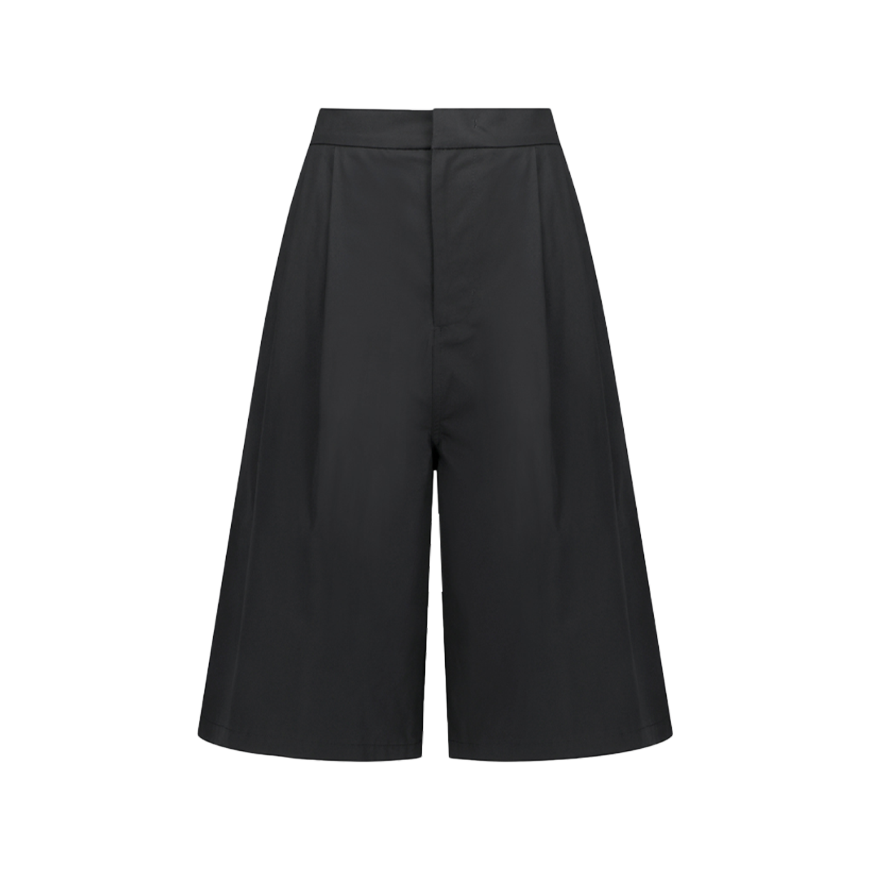 아모멘토 우먼 투 턱 와이드 쇼츠 블랙 - 26SS(Amomento Women Two Tuck Wide Shorts Black - 26SS)