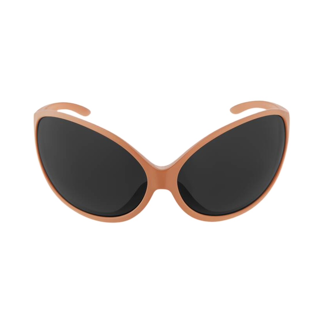 858896T00072700 Balenciaga Phantom Round Sunglasses In Milky Nude