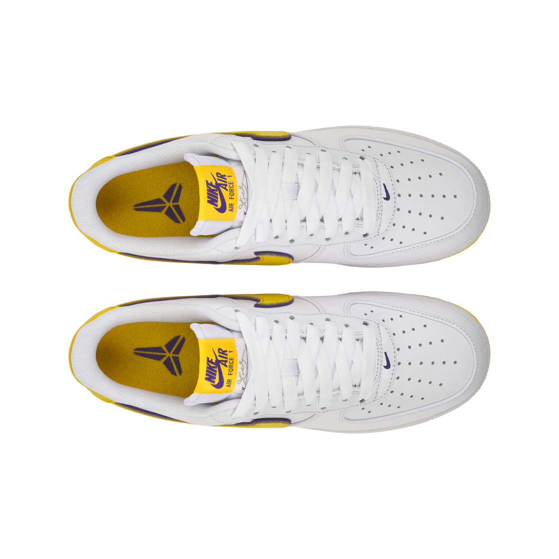 나이키 x 코비 브라이언트 에어포스 1 로우 레트로 QS 바시티 메이즈 앤 바시티 퍼플(Nike x Kobe Bryant Air Force 1 Low Retro QS Varsity Maize and Varsity Purple) - 5