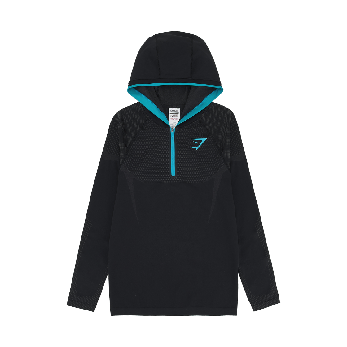 짐샤크 오닉스 5.0 심리스 후드 블랙 오닉스 그레이(Gymshark Onyx 5.0 Seamless Hoodie Black Onyx Grey)