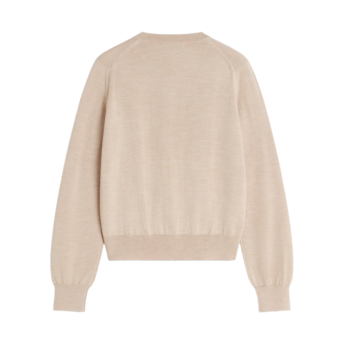 (W) 메종 키츠네 베이비 폭스 메리노 레귤러 가디건 로스티드 아몬드((W) Maison Kitsune Baby Fox Merino Regular Cardigan Roasted Almond) - 2