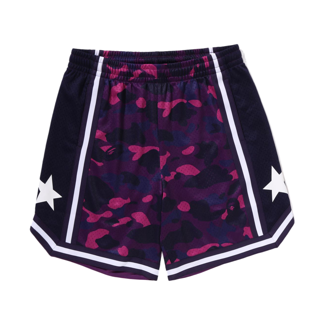 베이프 컬러 카모 메쉬 릴렉스드 핏 쇼츠 퍼플(BAPE Color Camo Mesh Relaxed Fit Shorts Purple)