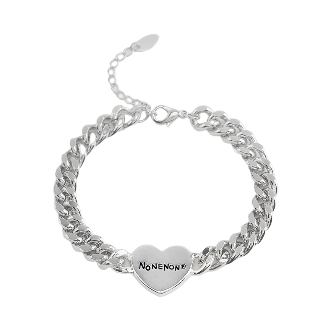 논논 블랙 러브 브레이슬릿(Nonenon Black Love Bracelet) - 2