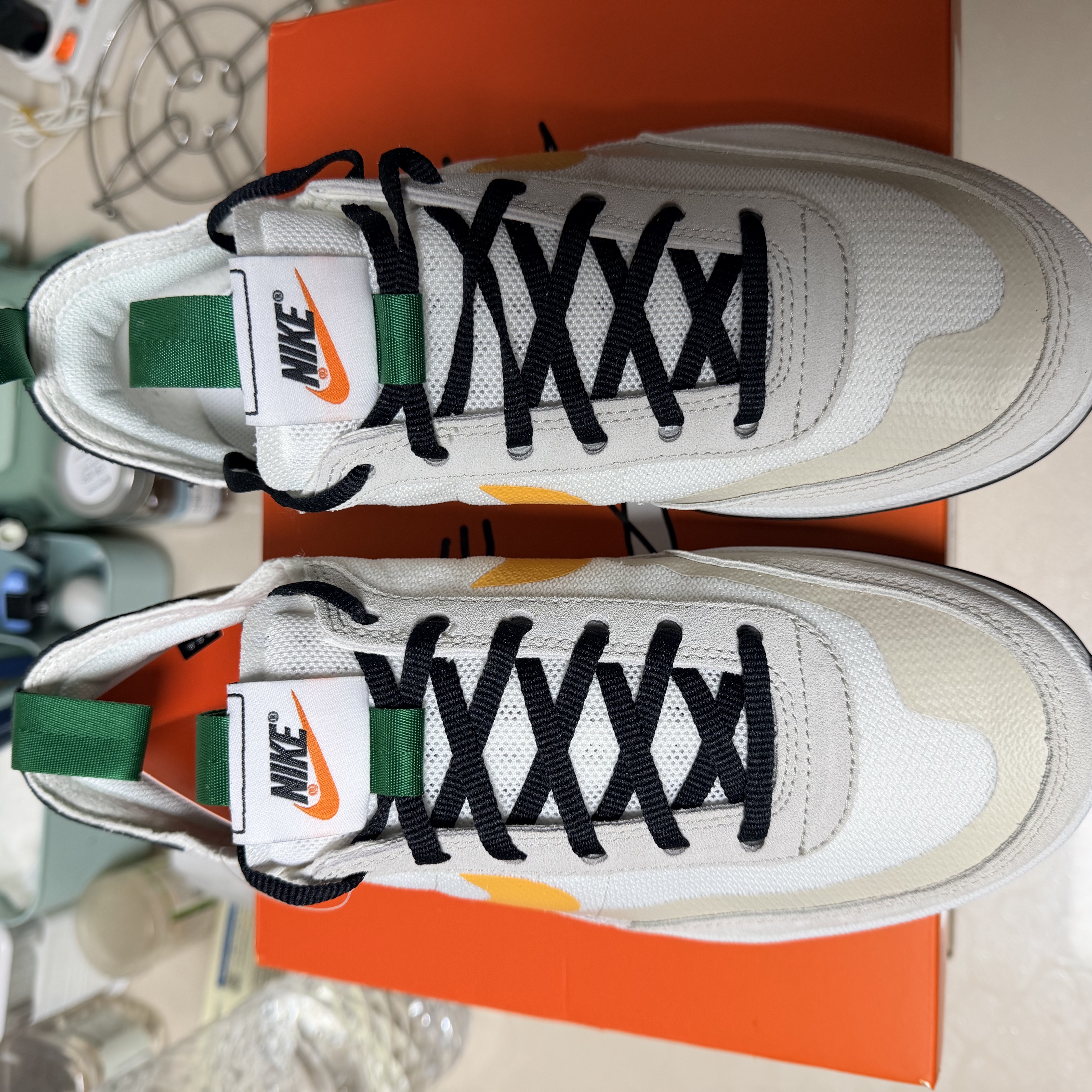 Nike x Tom Sachs General Purpose Shoe Pine Green University Gold 착용 스타일 - 6
