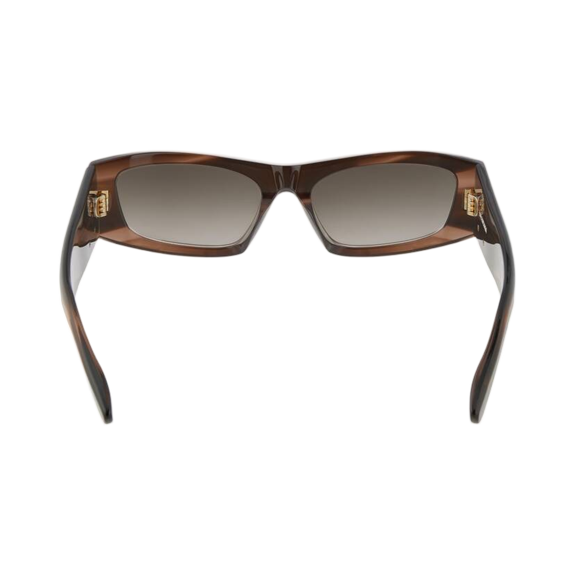 발렌시아가 나노 렉탱글 Af 선글라스 메탈릭 브라운 하바나(Balenciaga Nano Rectangle Af Sunglasses In Metallic Brown Havana) - 2