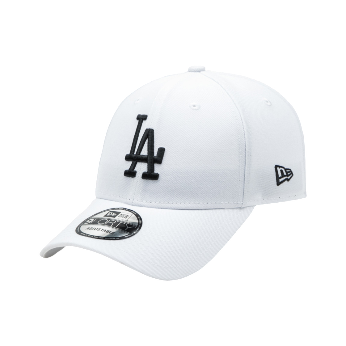 14205833 New Era MLB LA Dodgers Black on White Ball Cap Optic White