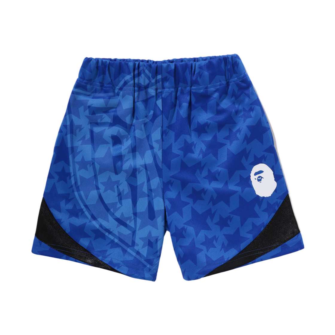 (키즈) 베이프 스타 올오버 사커 게임 쇼츠 블루((Kids) BAPE Sta Allover Soccer Game Shorts Blue) - 1