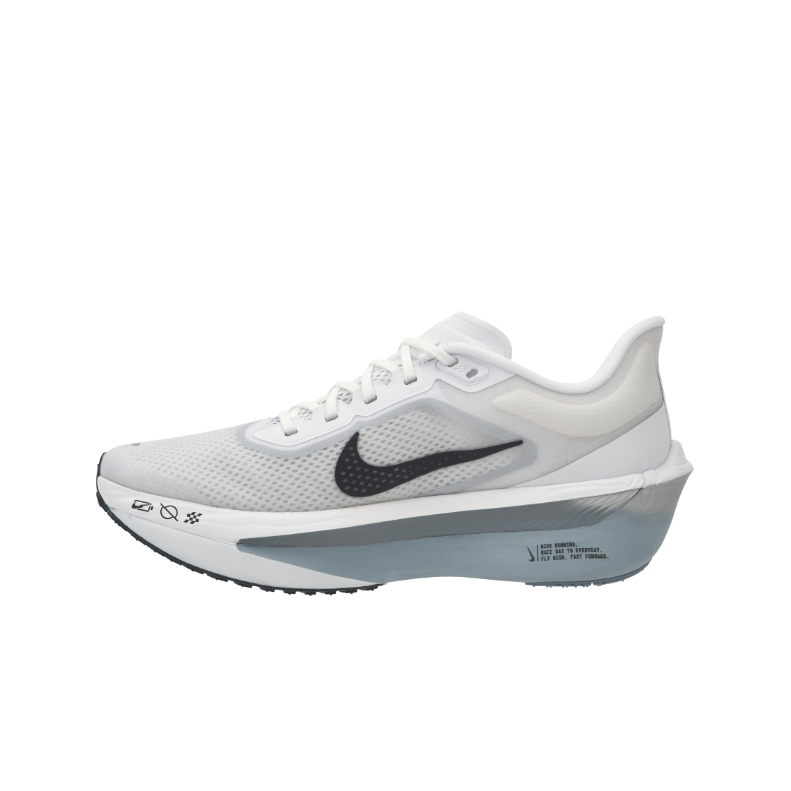 (W) 나이키 줌 플라이 6 로드 레이싱 화이트 퓨어 플래티넘((W) Nike Zoom Fly 6 Road Racing White Pure Platinum) - 3