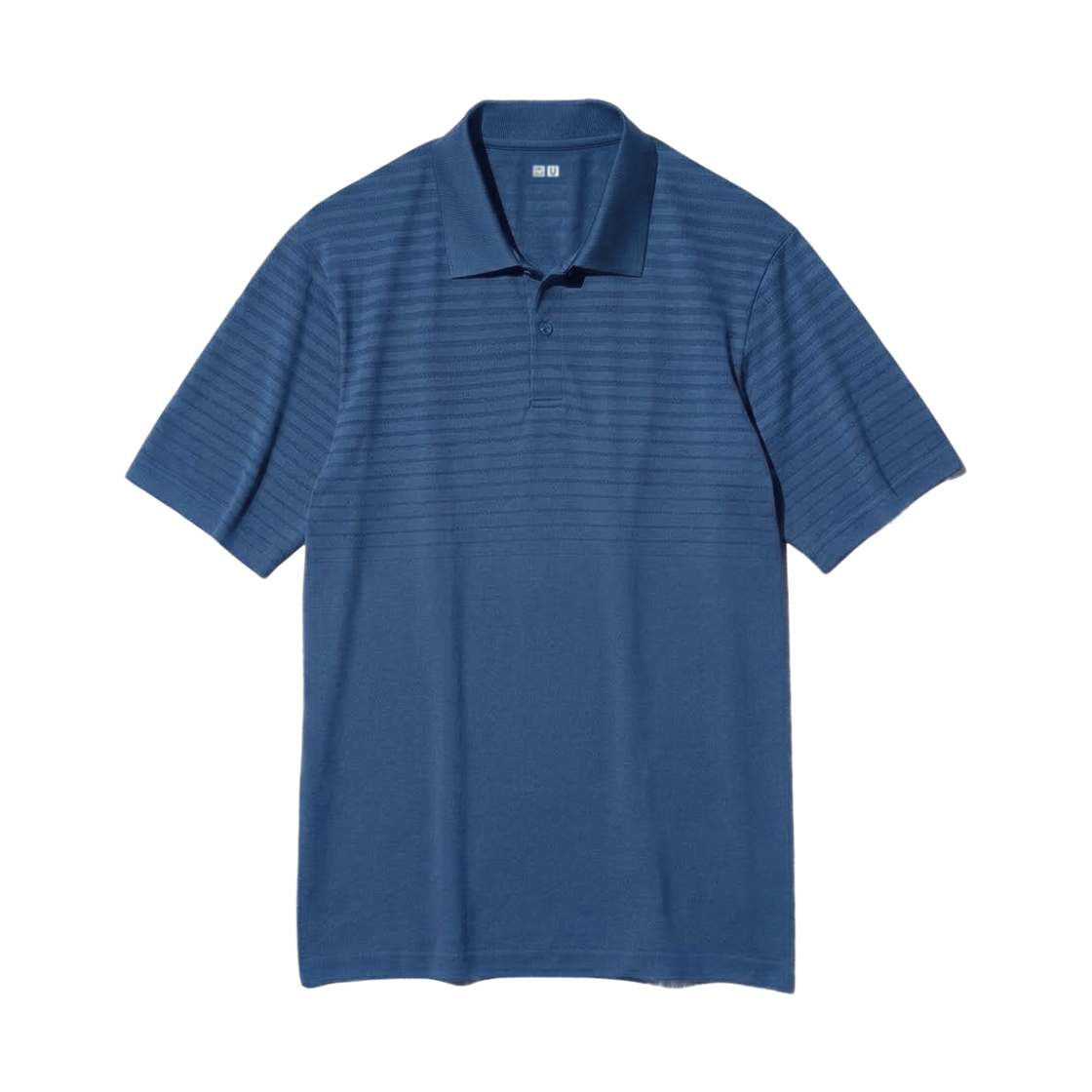 483972-66 Uniqlo Dry EX Pattern Polo Shirt Blue - JP