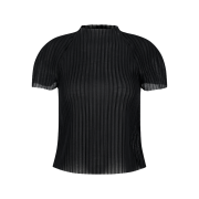 Amomento Women Pleats Raglan Top Black - 26SS
