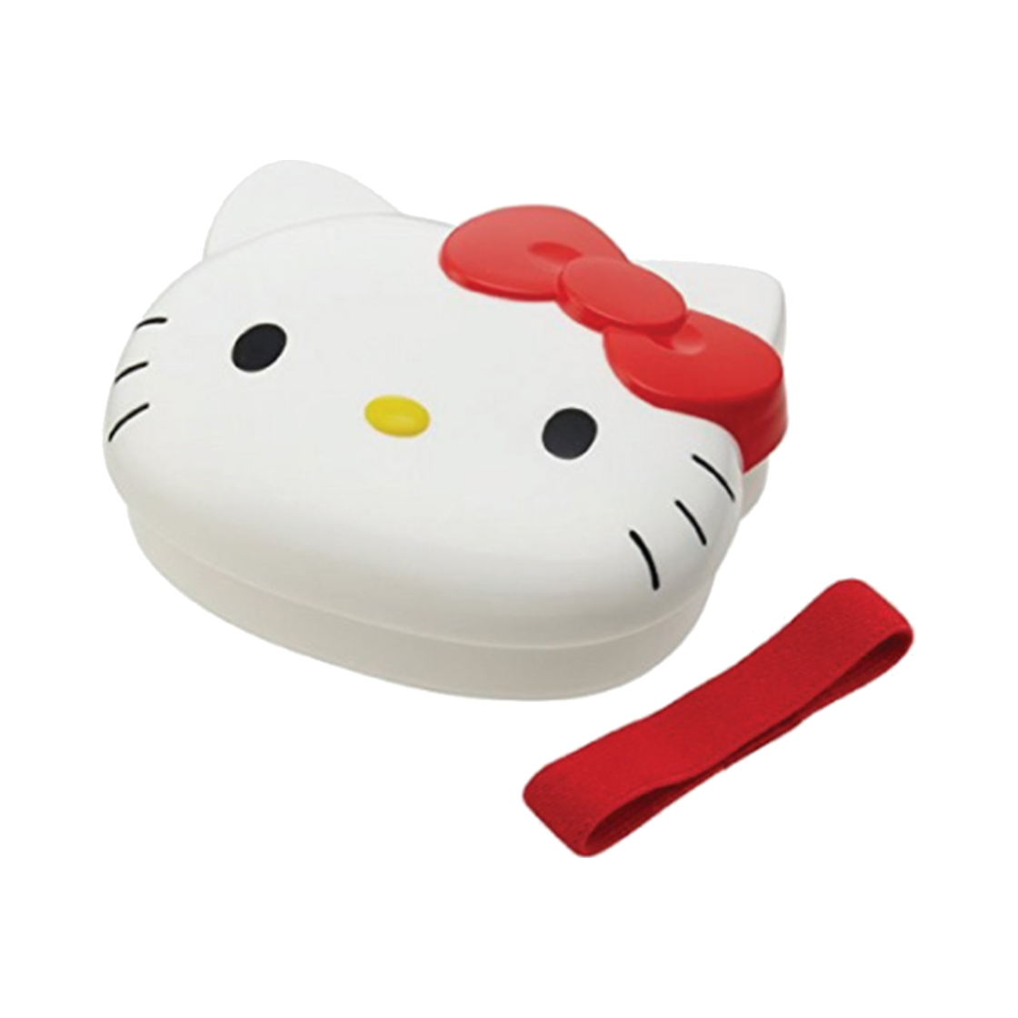 스케이터 헬로키티 다이컷 밴드 도시락(레드리본)(Skater Hellokitty Die-Cut Band Lunch Box)