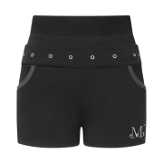 [KREAM 단독] MUCENT Prelude Eyelet Point Banding Shorts Black