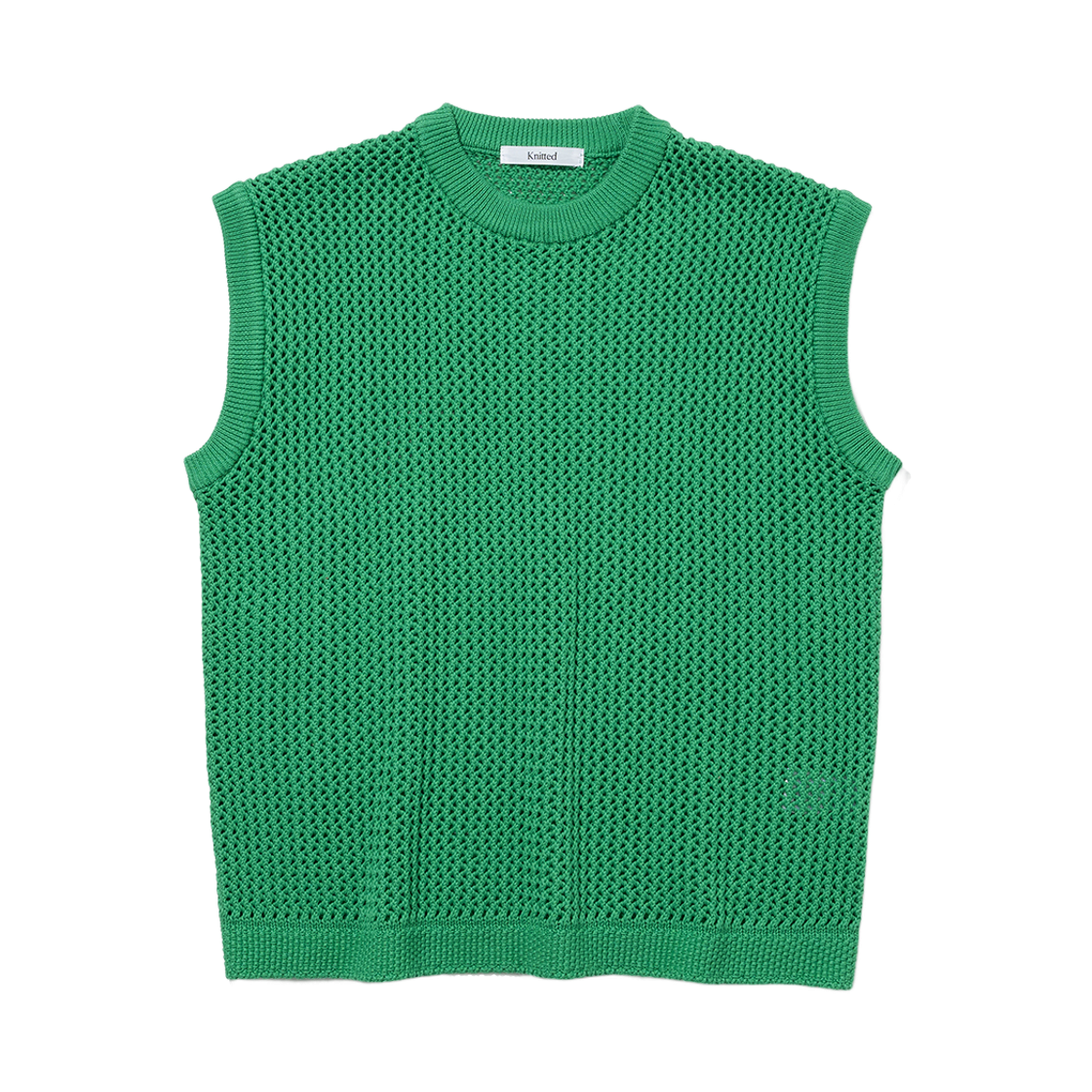 니티드 네트 라운드 베스트 그린(Knitted Net Round Vest Green) - 1