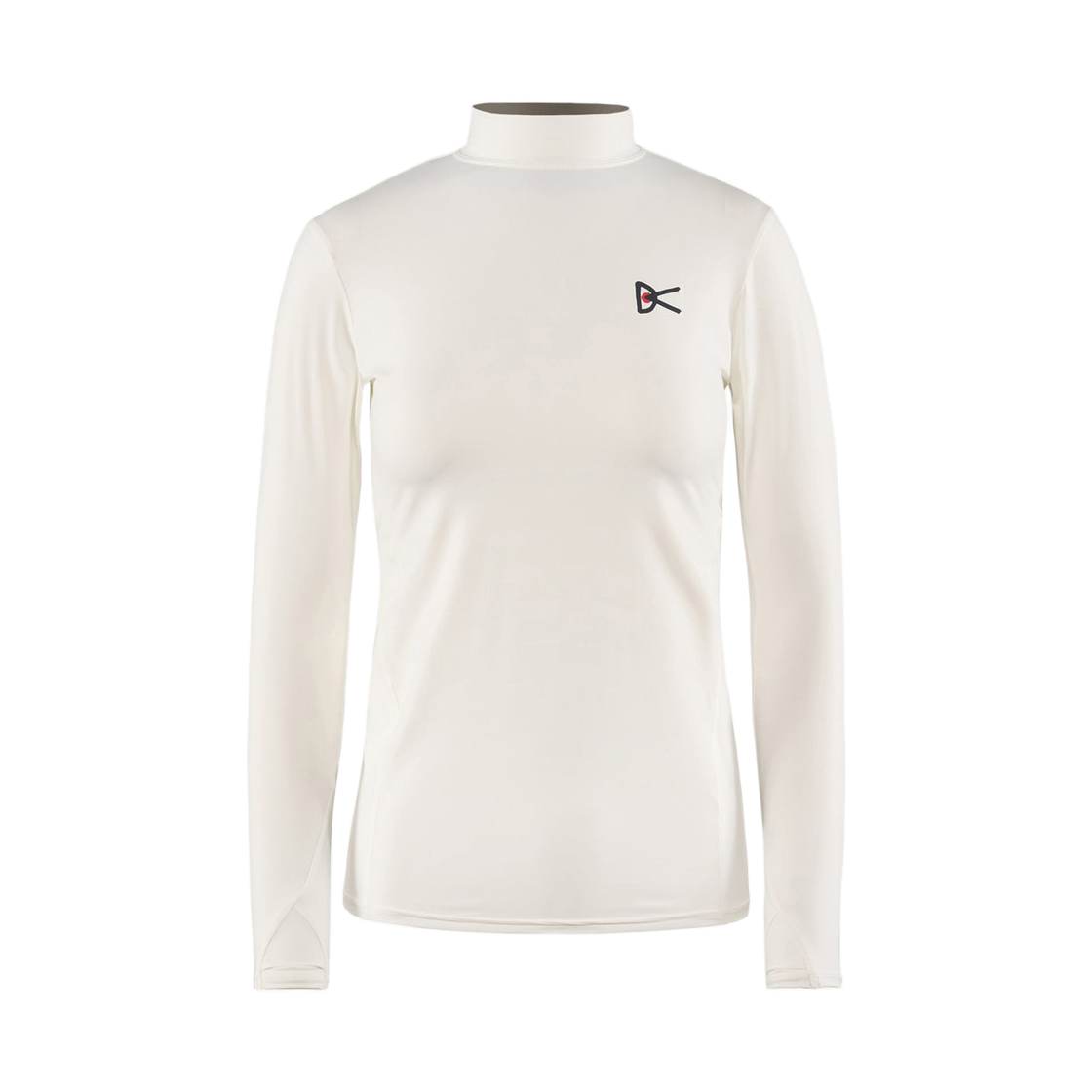 (W) 디스트릭트 비전 패널드 롱슬리브 목 티셔츠 루나 화이트((W) District Vision Paneled Long Sleeve Mock T-Shirt Lunar White) - 1