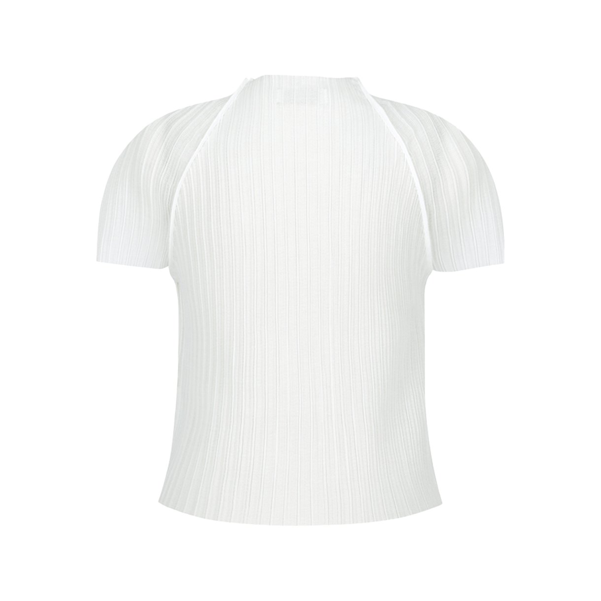 아모멘토 우먼 플리츠 래글런 탑 화이트 - 26SS(Amomento Women Pleats Raglan Top White - 26SS) - 2