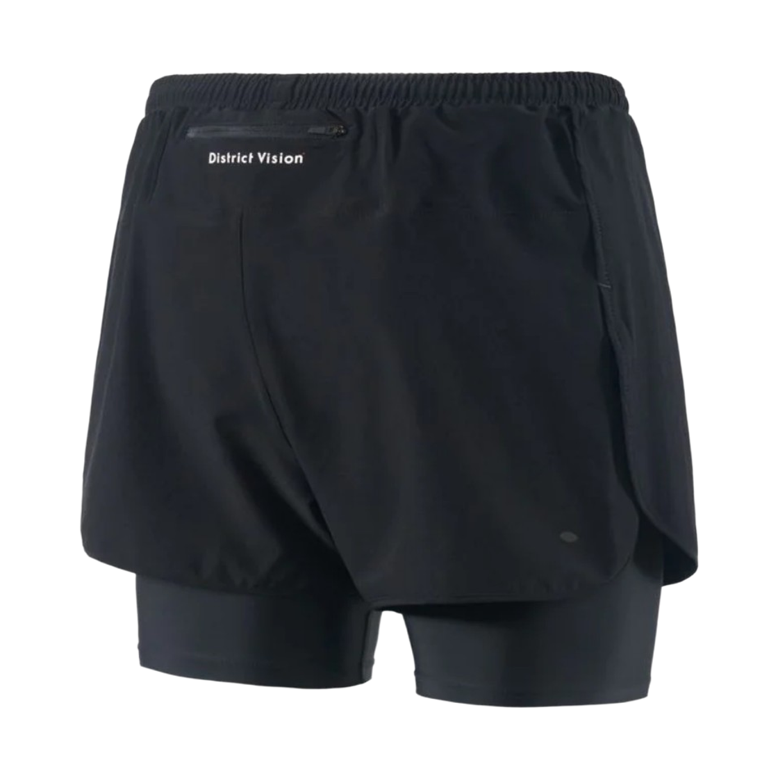 (W) 디스트릭트 비전 레이어드 트레일 쇼츠 블랙((W) District Vision Layered Trail Shorts Black) - 2