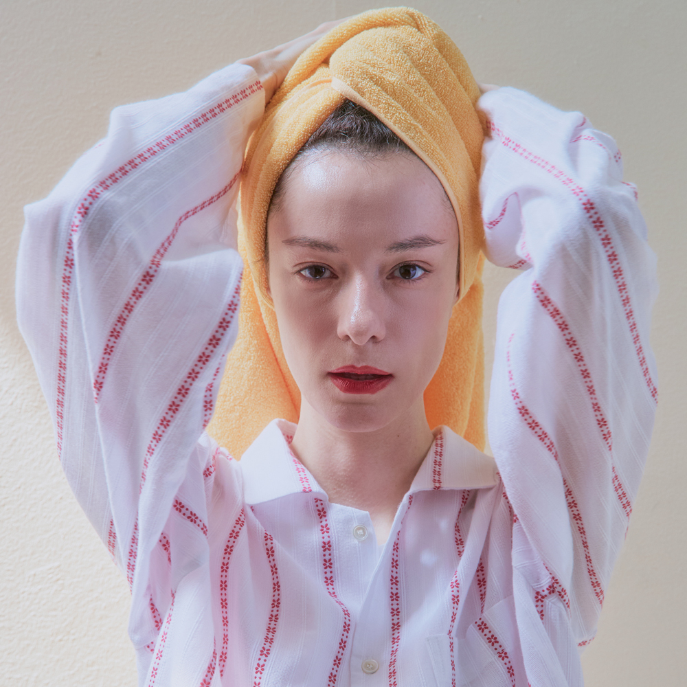 퍼즈플리즈 100% 코튼 파자마 포 우먼 (레이스 스트라이프 레드)(PAUSE PLEASE 100% Cotton Pajamas for Woman (Lace ST-Red)) - 2