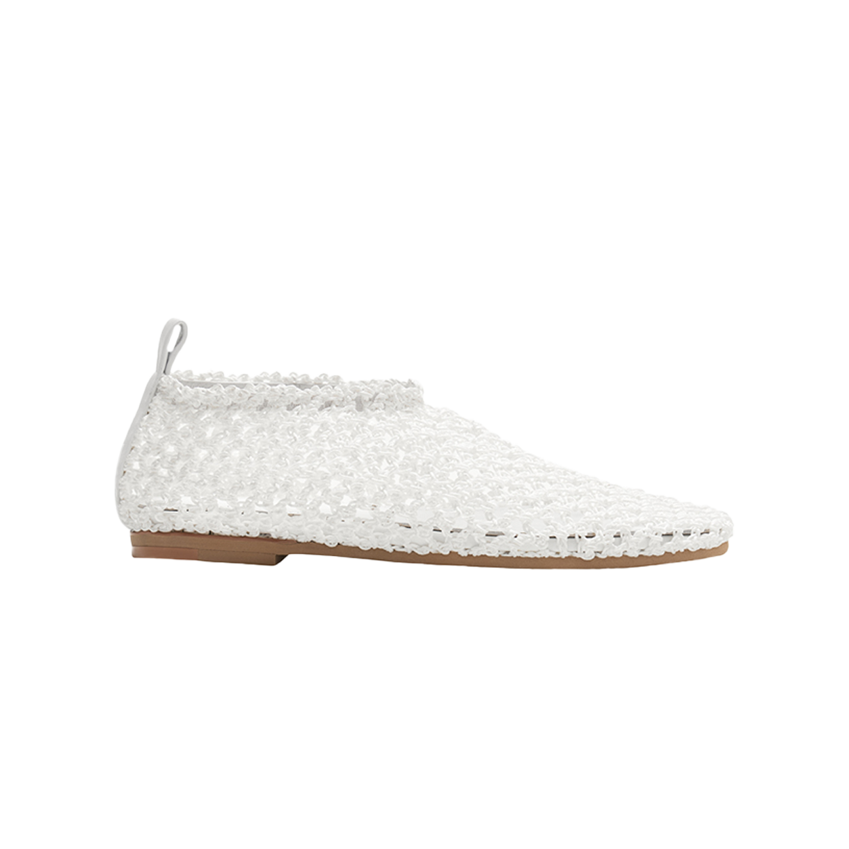 아모멘토 우먼 네트 플랫 화이트 - 26SS(Amomento Women Net Flats White - 26SS)