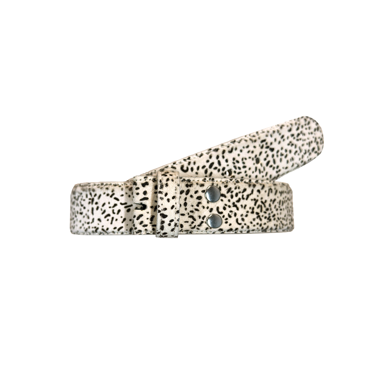 언더마이카 칼프 헤어 모듈 벨트 스트랩 스펙클드 느와르 하이드(Undermycar Calf Hair Module Belt Strap Speckled Noir Hide)