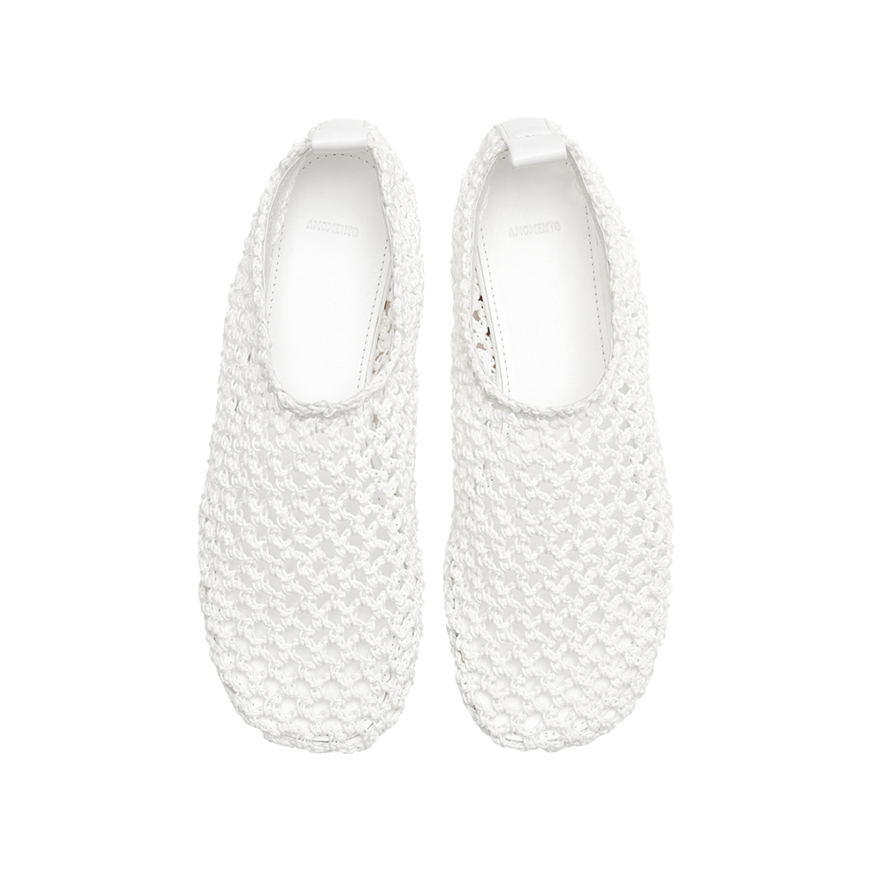 아모멘토 우먼 네트 플랫 화이트 - 26SS(Amomento Women Net Flats White - 26SS) - 6