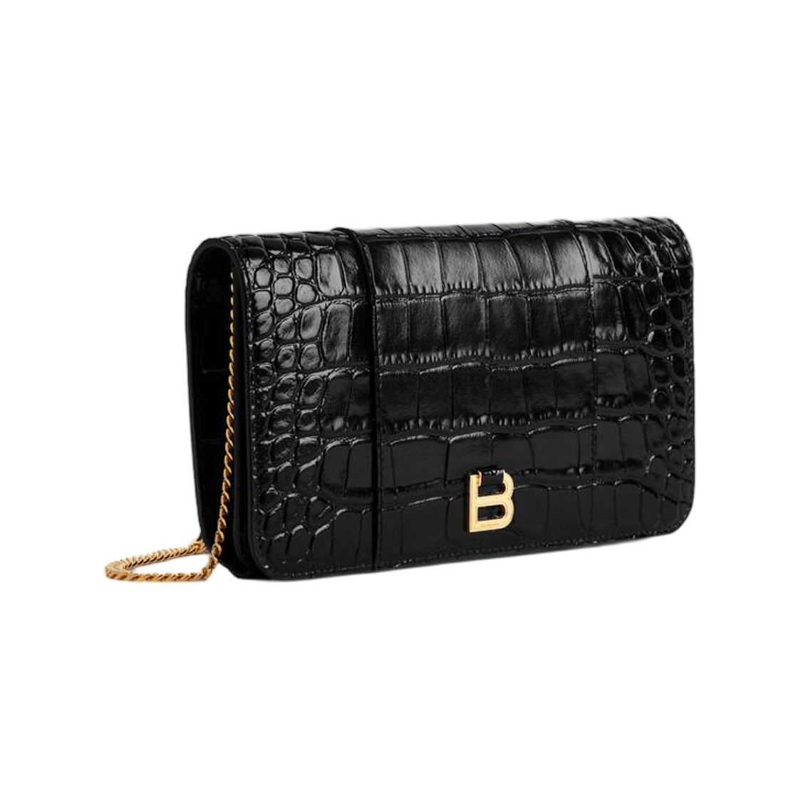 발렌시아가 아워글래스 폰 파우치 블랙(Balenciaga Hourglass Phone Pouch In Black) - 2