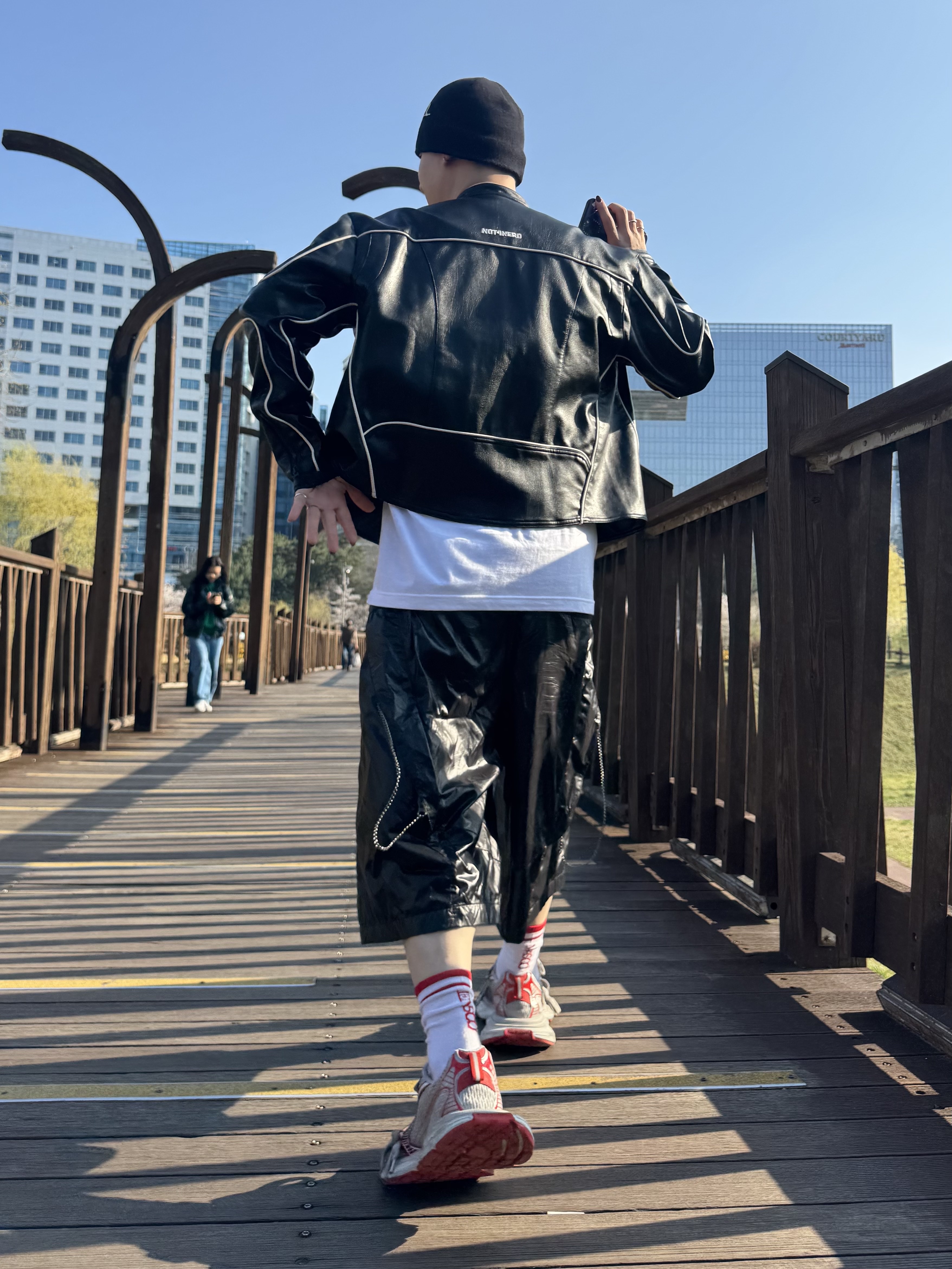 Balenciaga 3XL Sneakers White Red, NAUTICA x Undermycar - NTC X UMC UTILITY SHORTS - BLACK 착용 스타일 - 1