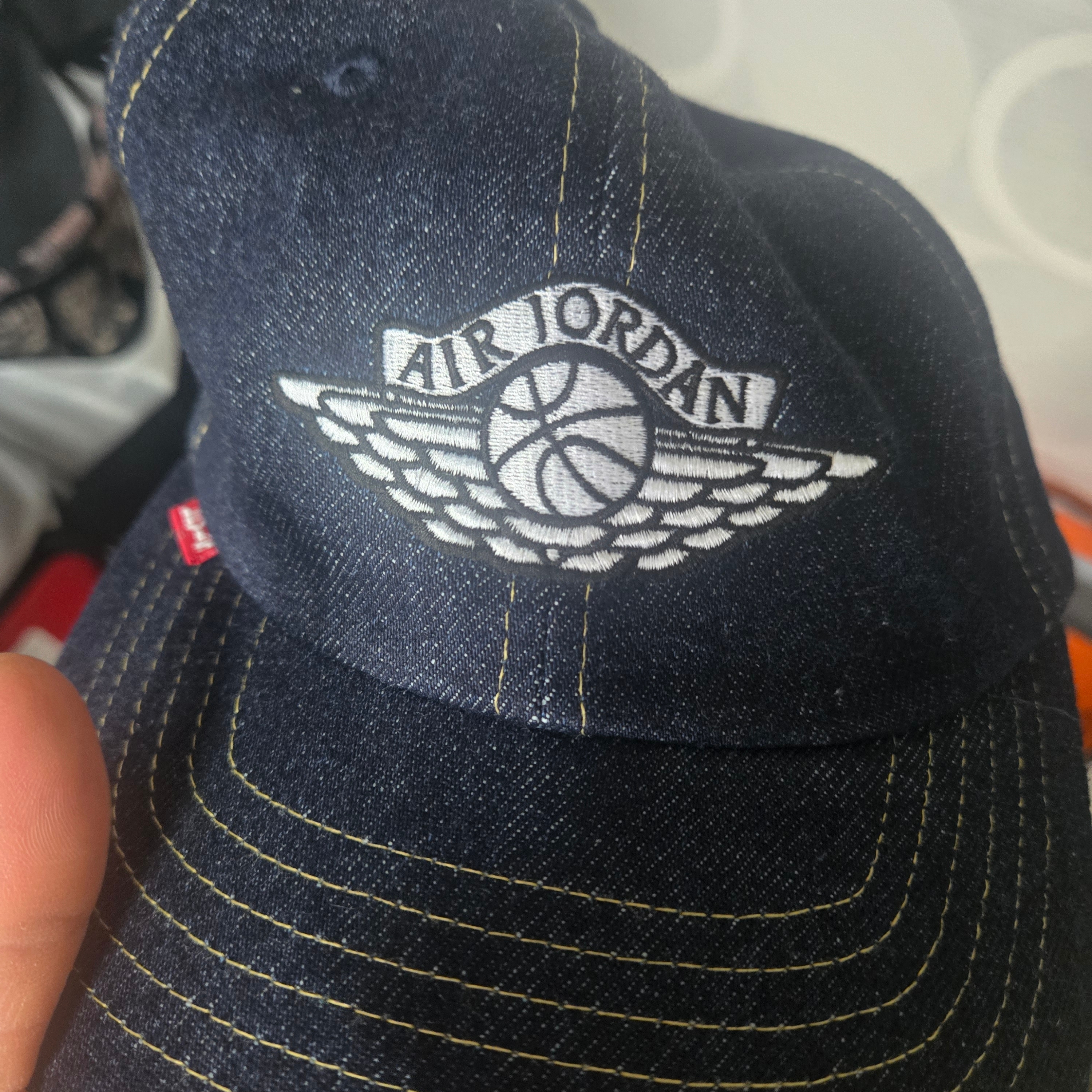 Levi's x Jordan Denim Cap Rigid Rinse 착용 스타일