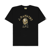 BAPE 1st Camo College T-Shirt Black Yellow