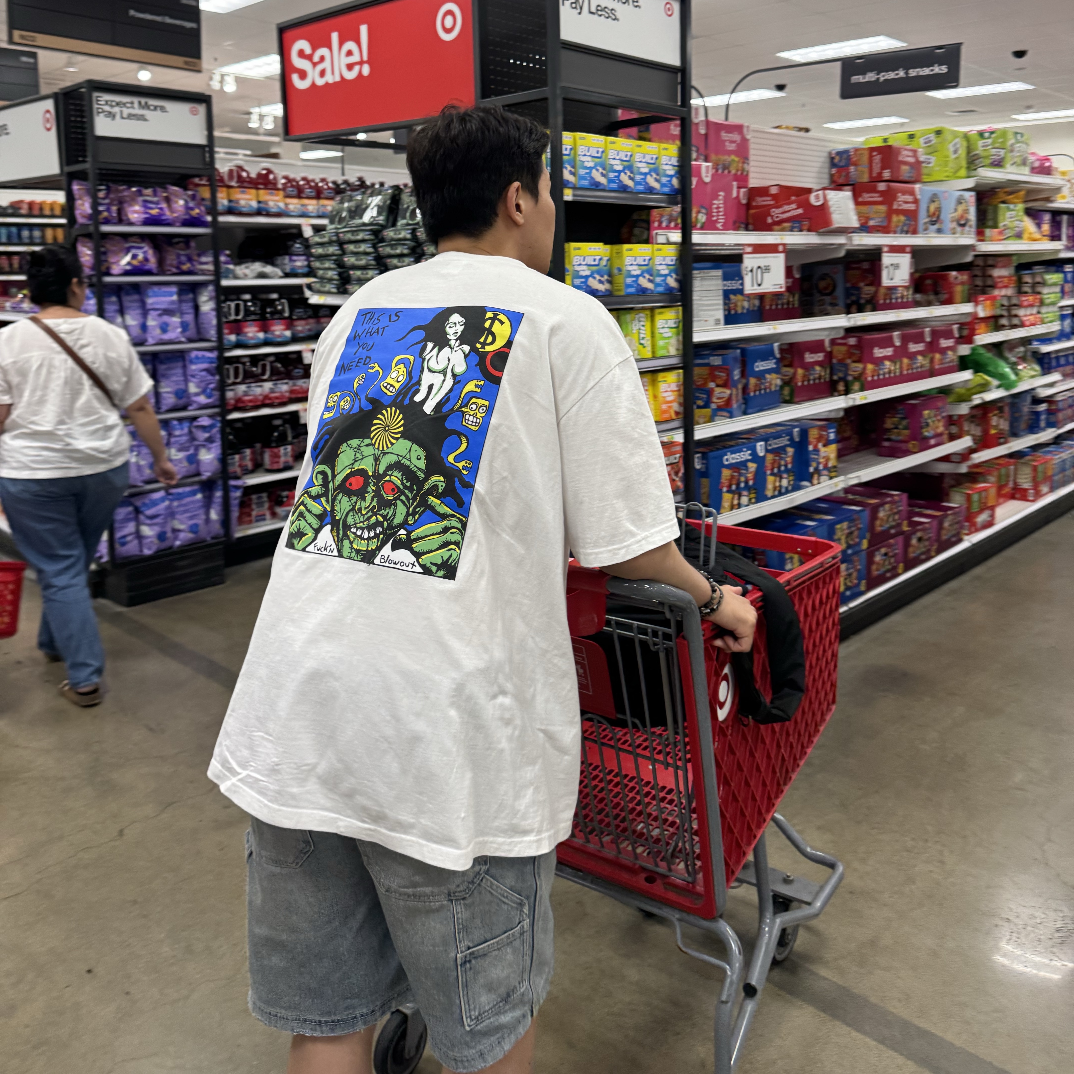 Supreme Fuckin Blowout T-Shirt White - 25FW 착용 스타일