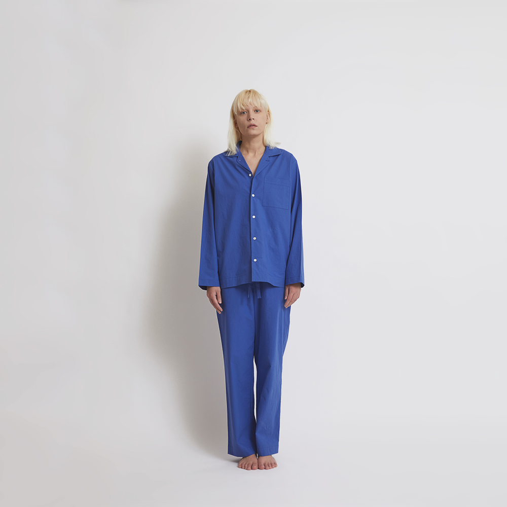 퍼즈플리즈 100% 코튼 파자마 포 유니섹스 (블루)(PAUSE PLEASE 100% Cotton Pajamas for Unisex (Blue)) - 3