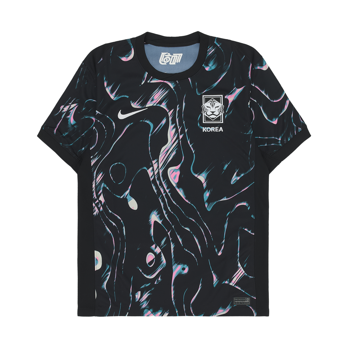나이키 대한민국 2023/24 드라이핏 스타디움 어웨이 레플리카 저지 블랙 핑크 글로우 - 아시아 (논 마킹 버전)