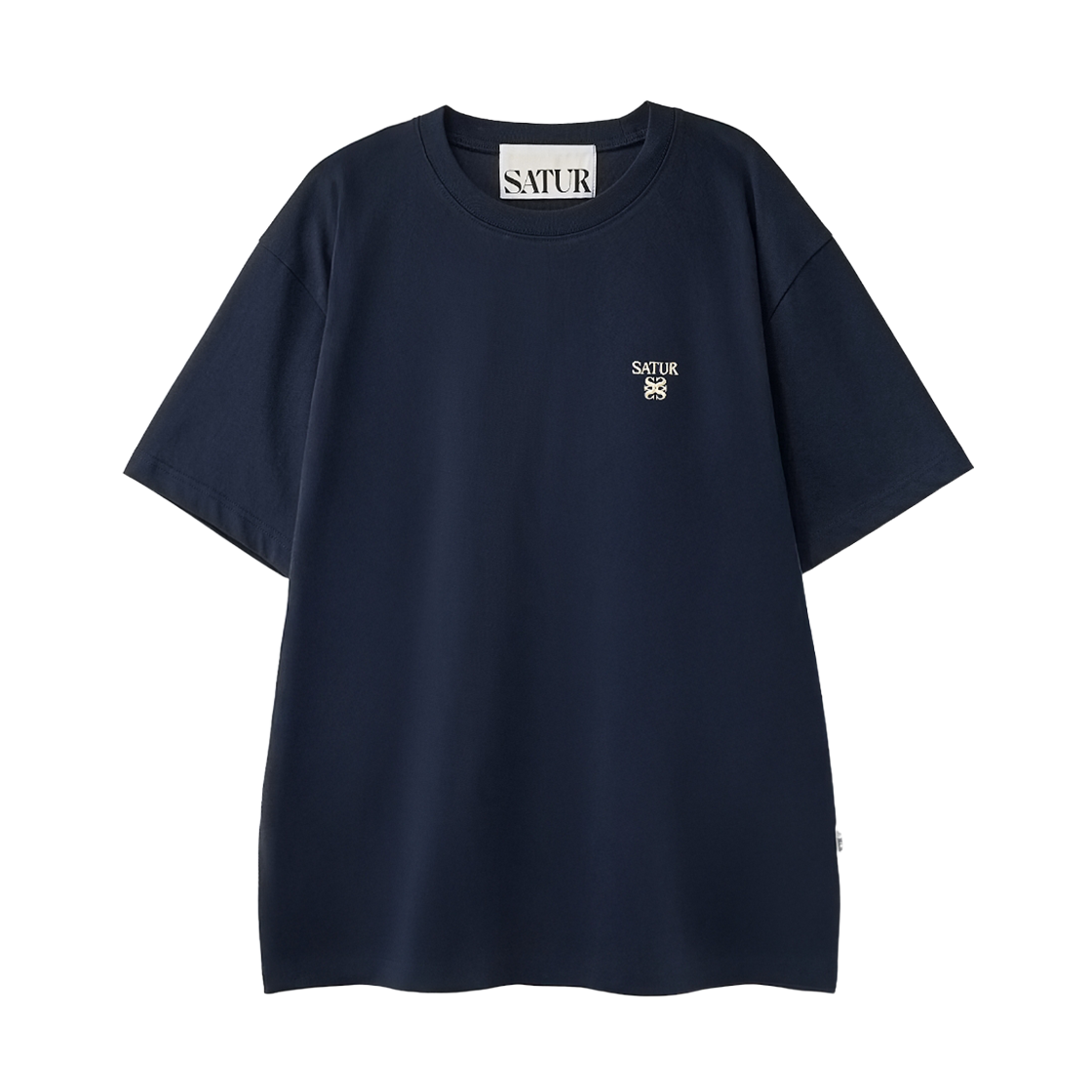 세터 로렌 클래식 로고 반팔 티셔츠 네이비(SATUR Loren Classic Logo T-Shirt Navy) - 1