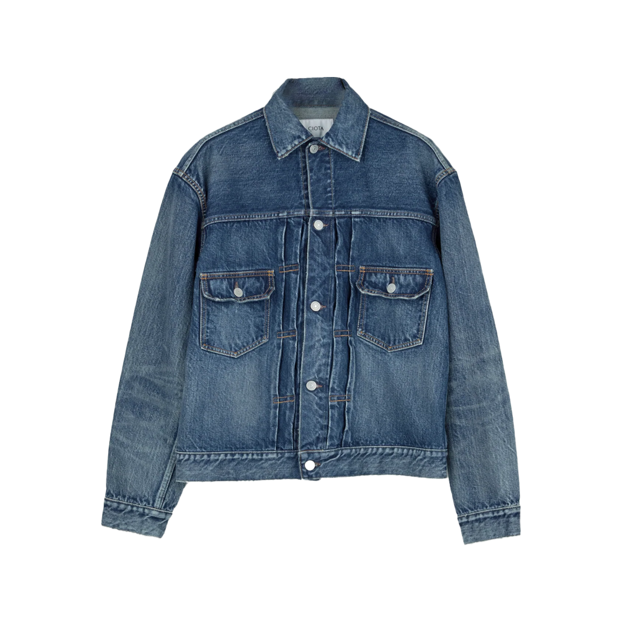 시오타 더블 포켓 데님 자켓 미디움 블루 - 26SS(Ciota Double Pocket Denim Jacket Medium Blue - 26SS)