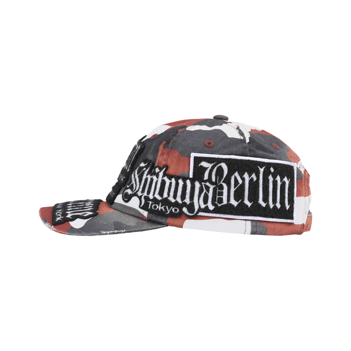 슈프림 시티 패치스 6-패널 레드 카모 - 26SS(Supreme City Patches 6-Panel Red Camo - 26SS) - 2