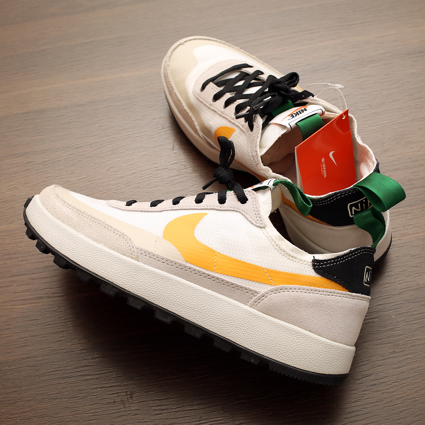 Nike x Tom Sachs General Purpose Shoe Pine Green University Gold 착용 스타일 - 9