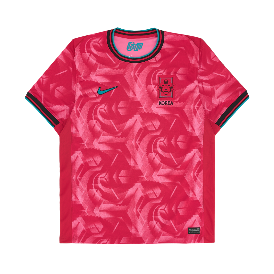 나이키 대한민국 2024/24 드라이핏 스타디움 홈 레플리카 저지 블랙 핑크 글로우 - 아시아 (논 마킹 버전)