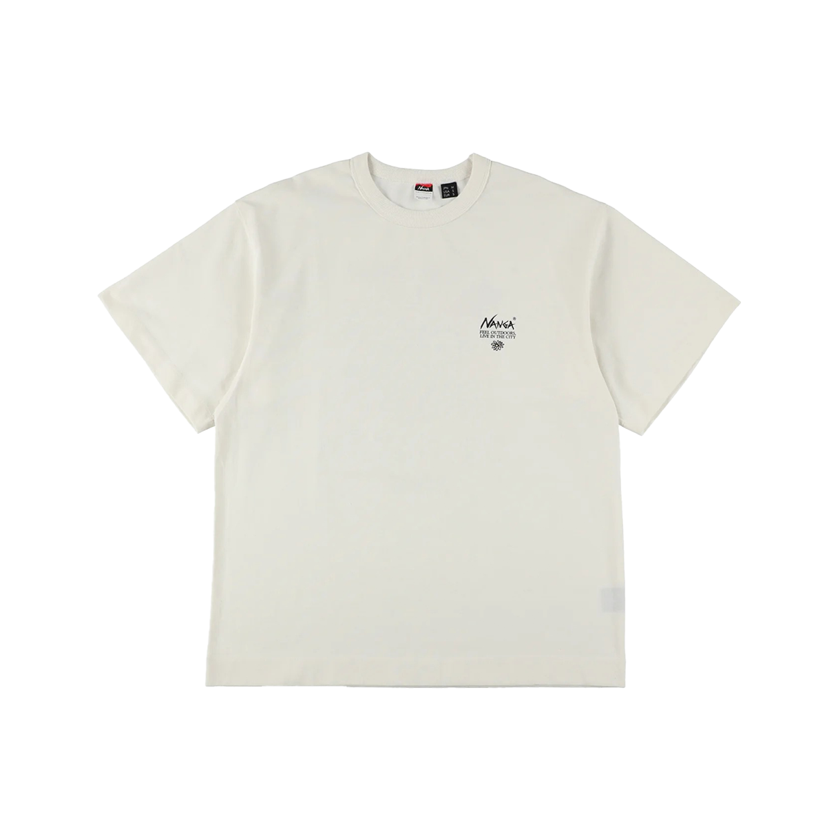 난가 에코 하이브리드 빈티지 플라워 티 화이트 - 26SS(Nanga Eco Hybrid Vintage Flower Tee White - 26SS)